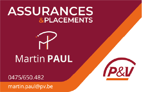 Martin PAul Assurances sponsors gym club soignies